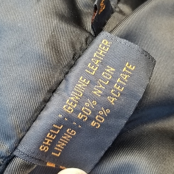 Vintage LNR oversized black leather jacket medium - Picture 9 of 9